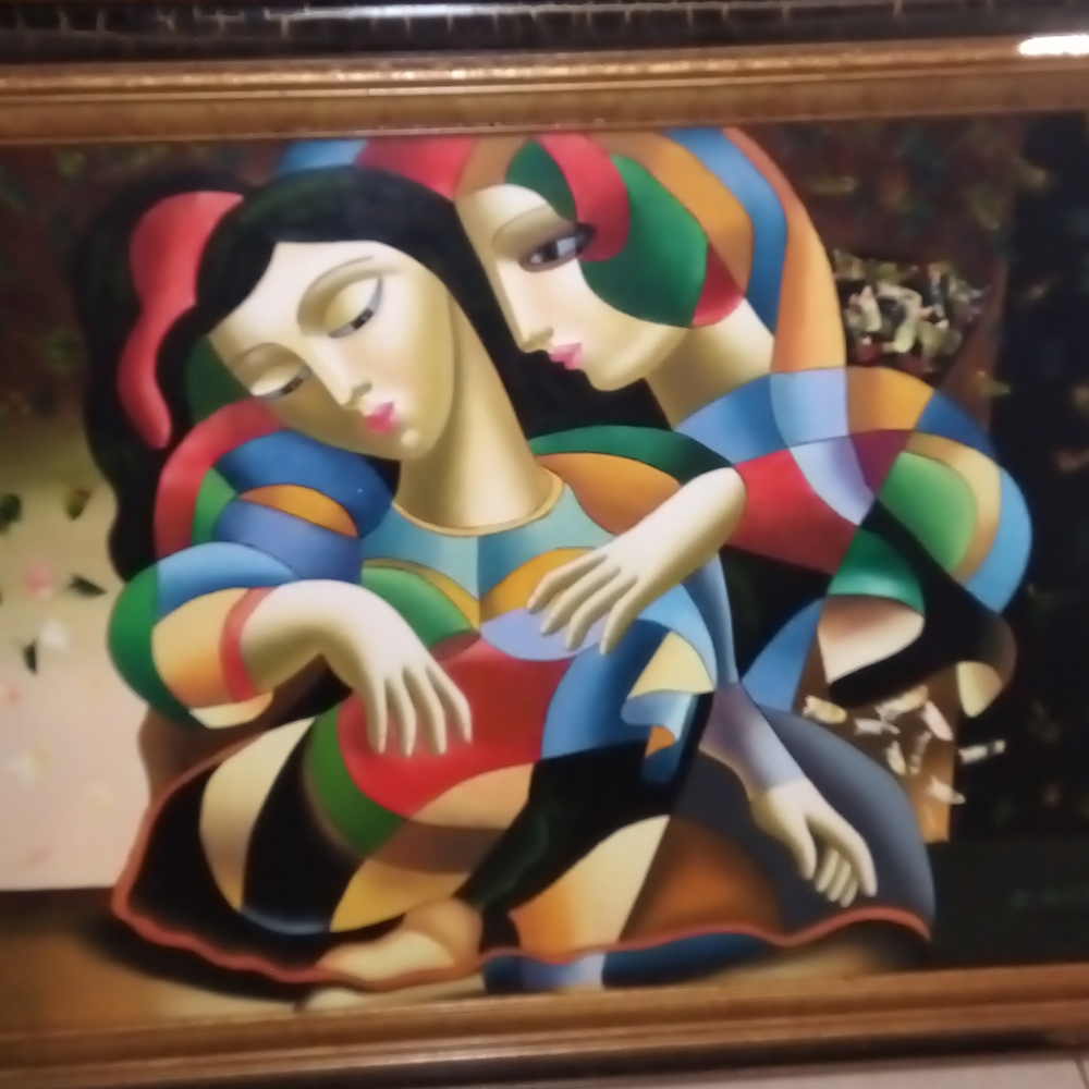 SIGNED PAINTING BY E . SEVILLE